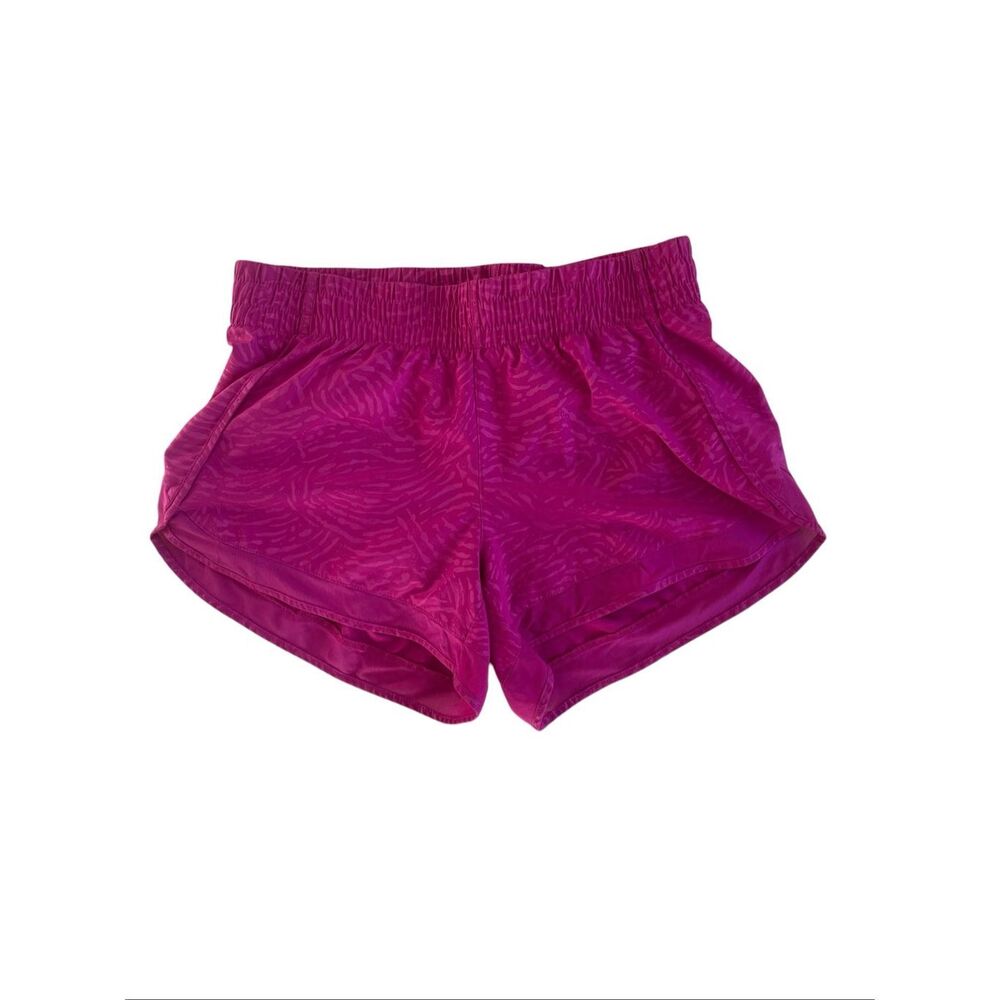 Athleta Magnolia Pink Racer Run Athletic Shorts Women’s Size Medium 4” Inseam - Picture 3 of 5